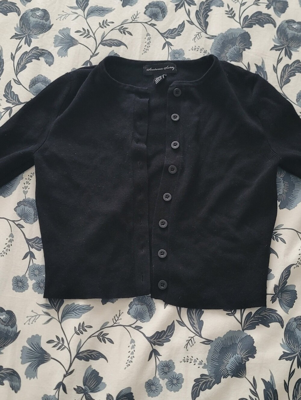 Streetwear Society Black Button-Up Women's Cardigan